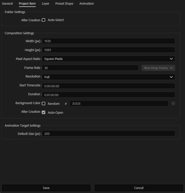 LOOPRAN Setting UI Project Item