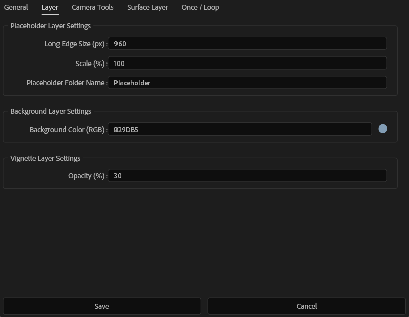 roop Setting UI Layer