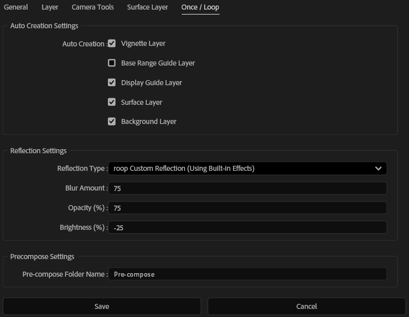 roop Setting UI Once Loop